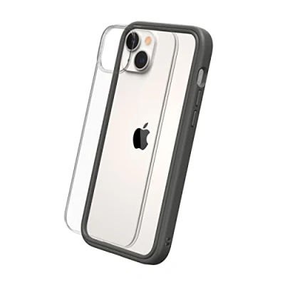 Image de RhinoShield Coque Compatible avec [iPhone 14 Plus] Mod NX Protection Fine Personnalisable Technologie d&#039;absorption des Chocs [sans BPA] Graphite
