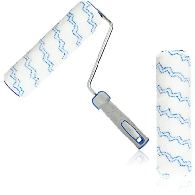 Image de com four® Ensemble de Rouleaux à Peinture composé 1x Support et 2X Rouleau Poils Moyens 25 cm, 30 Rechange