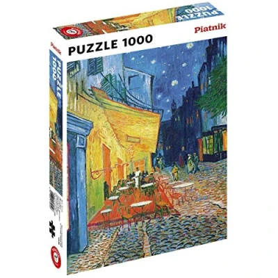 Image de Piatnik Vincent Van Gogh Café Le Soir Puzzle d&#039;art 1000 Pièces Fabriqué en Autriche 5390, 5390
