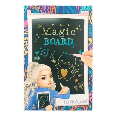 Image de Depesche 12197 TOPModel Magic Board, Tableau LCD et Crayon à Dessin Inclus, pour Peindre Faire des Croquis, Rose