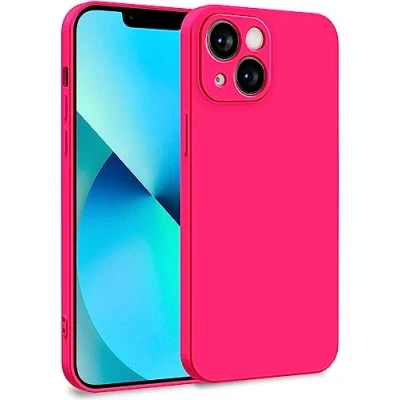 Image de MyGadget Coque Compatible avec Apple iPhone 13 Mini Case TPU Souple &amp; Soft Doublure Microfibre Cover Protection Extra Fine Légère Rose Foncé