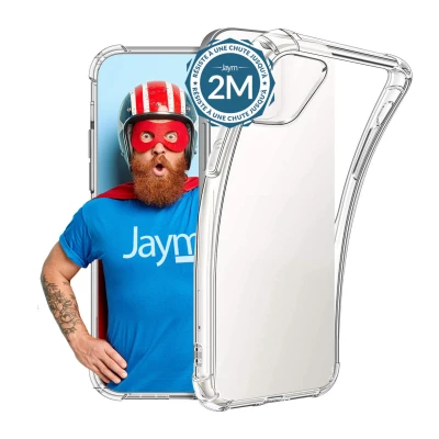 Image de JAYM Coque Renforcée compatible avec [Apple iPhone 16] Souple et résistante Certifiée 2 Mètres de chute Transparente Neuf