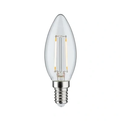 Image de Paulmann Ampoule bougie LED 28572 3 niveaux d&#039;intensité 2,5 W Culot E14 Transparent 230 V 2700 K Blanc chaud 250 lm Verre