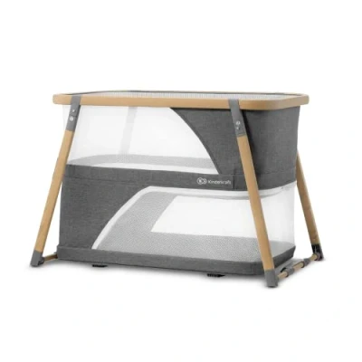 Image de Kinderkraft SOFI Lit parapluie 4 en 1, bébé avec Matelas, de la Naissance, Berceau bébé, Fonction Parc, Rapide Facile à Plier, Sac Transport inclus, 2 Niveaux Gris