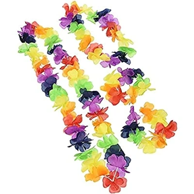 Image de Unique Party Ensemble de Guirlande Hawaïenne en Tissu, 19160, Multicolore