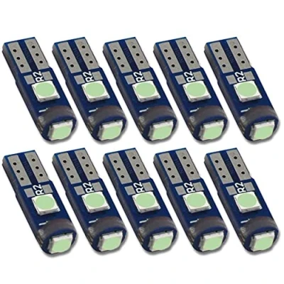Image de Eseastar T5 74 70 37 17 2721 3528 Ampoules LED Bleu Glacier pour Tableau de Bord Intérieur Voiture Compteur Vitesse Indicateur Lampe