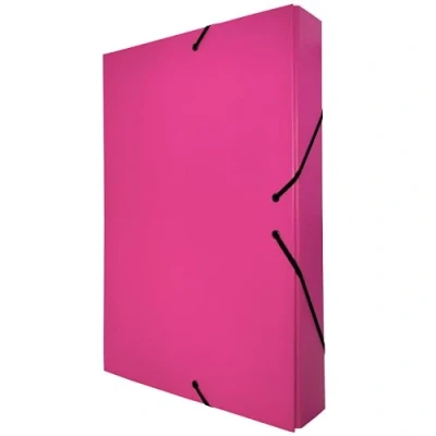 Image de RAYLU PAPER classeur de projet mat format A4 avec dos 5 cm, en carton robuste et fermeture caoutchouc pour projets scolaires ou bureau, taille 34 x 24 cm (Rose)
