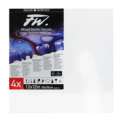 Image de Daler Rowney FW Pack de 4 châssis multi techniques surface rigide 30 x cm