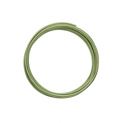 Image de Vaessen Creative Fil Aluminium Vert Pomme 10 m x 2 mm Souple Apple Green pour Loisirs Créatifs, Perlage et Bijoux