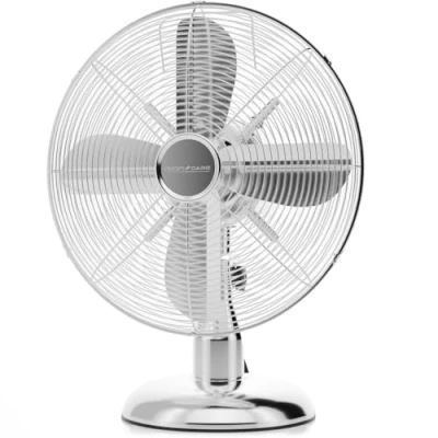 Image de PROFI CARE PC VL 3063 M Ventilateur de table 30 W Avec angle ajustable cm 3 vitesses 4 niveaux (0 1 2 3) Silencieux Chrome