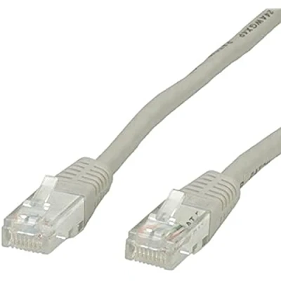 Image de VALUE Cordon LAN Cat 6 Câble réseau UTP Ethernet avec connecteur RJ45 gris 0,5 m