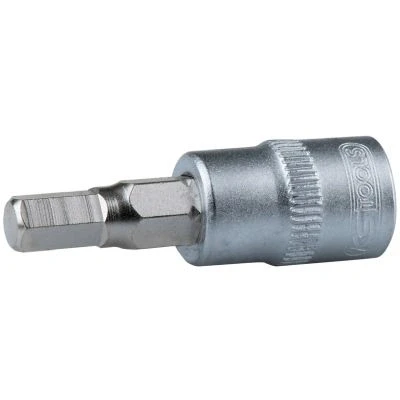 Image de KS TOOLS 911.1439 Clé à douille DIN3120, ISO1174, DIN7422 6,0 Acier chrome vanadium héxagonal intérieur moleté