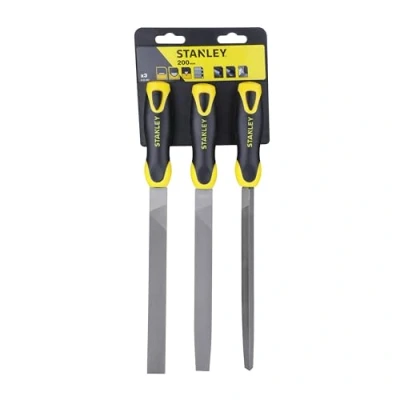 Image de Stanley 022464 File Set includes 1/2 Round/ Flat/ 3 Square (3 Pieces)