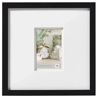 Image de walther design cadre photo noir 30 x cm avec double passe partout Stockholm en bois EA333B