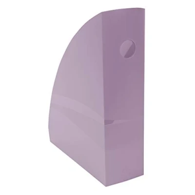 Image de Exacompta Réf. 18264D 1 Porte revues MAG CUBE Aquarel, pour rangement documents A4 et A4+, catalogues, magazines Dimensions : Prof 26,6 x larg 8,2 Haut 30,5 cm Couleur mauve