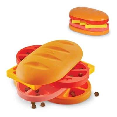 Image de BrightKins Spinning Pupstrami Puzzle à friandises, Jouet interactif pour Chiens, Distributeur de friandises antidérapant, Chien Stimulation mentale et Alimentation Lente, 1 pièce