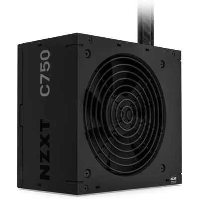 Image de NZXT C750 Bronze Alimentation 750 W PA 7B2BB EU Certifiée 80 Plus Conception non modulaire Ventilateur à palier hydrodynamique 120 mm Garantie 3 ans Noir (2023)