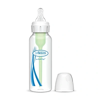 Image de Dr. Brown&#039;s Options Biberon standard Bouche étroite 240 ml vert