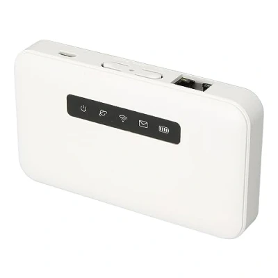 Image de Hotspot WiFi Mobile 4G LTE, RJ45 WAN LAN 300 Mbps LTE Modem Routeur avec Emplacement pour Carte SIM, Prend en 32 Utilisateurs, Appareil Portable 2600 MAh