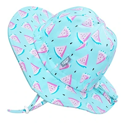 Image de Jan &amp; Jul Chapeau de Soleil à Large Bord pour Les Filles, Protection Anti UV 50+ UPF (XL: 6 12 Ans, Pastèque)