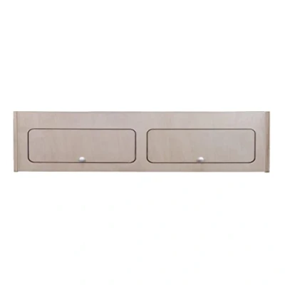 Image de Armoire de Rangement en MDF Placard à Nourriture Accessoires Cusine Vaisselle 100cm x 25cm Fermeture Douce Automatique [Trous Pré Perçés &amp; Fixations INCLUSES] Aménagement Camping Car Van