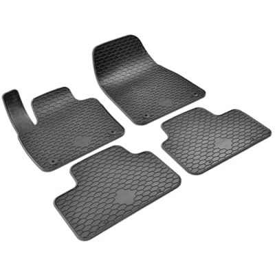 Image de WALSER RubberLine 50842 Ensemble de tapis sol Caoutchouc avant et arrière 4 noir