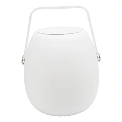 Image de Baladeuse enceinte bluetooth sans fil LED blanc/multicolore dimmable SO PLAY H30cm avec télécommande