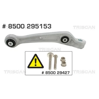 Image de TRISCAN 8500 295153 Bras de suspension sans rotule suspension, avec support en caoutchouc barre oscillant transversal AUDI: A8 D4