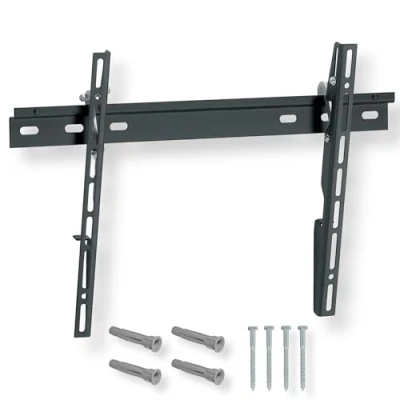 Image de NANOOK Support Mural inclinable pour téléviseurs de 32 55 Pouces Solution Montage des télés LCD, LED et OLED Compatibilité Universelle VESA 100x100 400x400 Noir