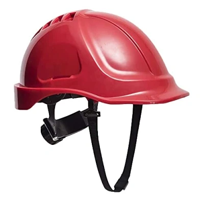 Image de Portwest Site Safety Workwear Endurance Visor Helmet Red Regular