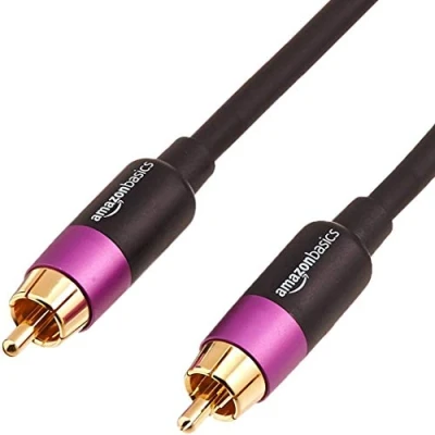Image de AmazonBasics PBH 19089, RCA, Mâle, 4,57 m, Noir, Or, Violet
