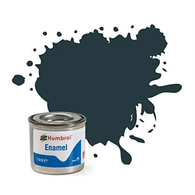 Image de Humbrol 14ml No. 1 Tinlet Enamel Paint 67 (Tank Grey Matt)