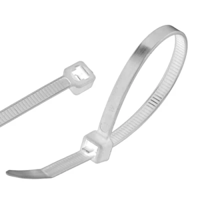 Image de GARDENIX Lot de 100 serre câbles réutilisables réglables 4,8 mm x 300 Blanc