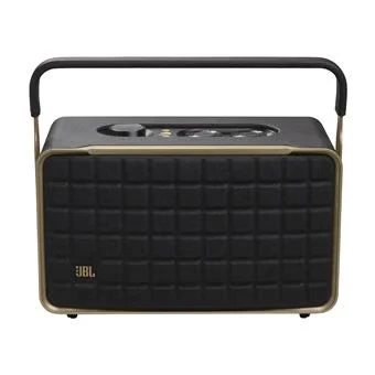 Image de JBL Authentics 300 Enceinte Intelligente connectée Portable avec WiFi, Bluetooth et Assistants vocaux, Design rétro, Noire