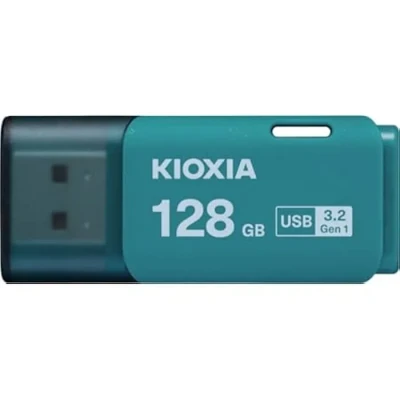 Image de KIOXIA Ancienne clé USB 3.2 Gen 1 Toshiba Memory U301 128 Go Haute vitesse, compacte, avec garantie de 5 ans (bleu clair) fabriquée au Japon