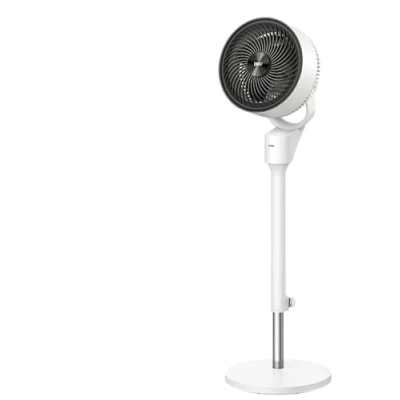 Image de Dreo 80ft Electric Standing Fan for Bedroom, 25dB Silent Pedestal Fans with Remote, 80 Oscillating, 90 Manual Vertical, 3 Speeds, 34 41&quot; Adjustable Height, 6H Timer