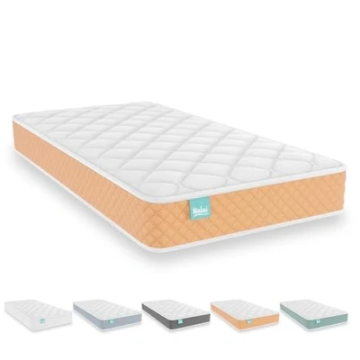 Image de Nalui Matelas pour lit bébé 70 x 140 cm Baby One, Mousse adaptée, Bleu, 2. 70x140