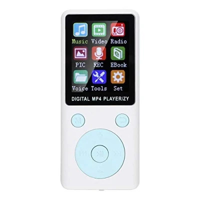 Image de Hakeeta Lecteur MP3 / MP4 Bluetooth avec écouteurs, de Musique Portable 1.8 &#039;&#039; Carte mémoire 32G, Musique, Radio, Enregistrement, vidéo, e Book, etc. (Blanc)