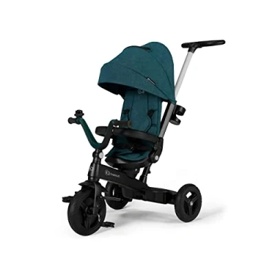 Image de Kinderkraft Tricycle bébé evolutif TWIPPER, Siège pivotant à 360, 9 mois 5 ans, Vert