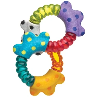 Image de Playgro Hochet Click and Twist, Dès 3 Mois, Multicolore, 40140
