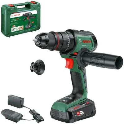 Image de Bosch Perceuse visseuse à percussion sans fil AdvancedImpact 18V 80 QuickSnap (vissage/perçage per; syst. ; mot. charb; 82 Nm man. mét. 13 mm batterie/chargeur)