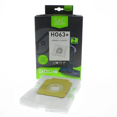 Image de Sacs microfibres adaptable par 4 en vrac HEHO63+REC pour Aspirateur ELCOTEC, HOOVER, SEVERIN, FREESPACE