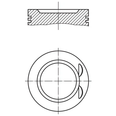 Image de MAHLE ORIGINAL 022 06 01 Piston 80,0 RENAULT: CLIO 2, Kangoo I Express, Modus / Grand