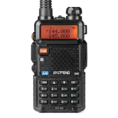 Image de BAOFENG GT 5R Talkie walkie amélioré Double Bande UHF VHF Radio bidirectionnelle Longue portée Amateur Portable avec 144 146/430 440 MHz, 128 canaux, Batterie 1800 mAh, Prise en Charge Chirp