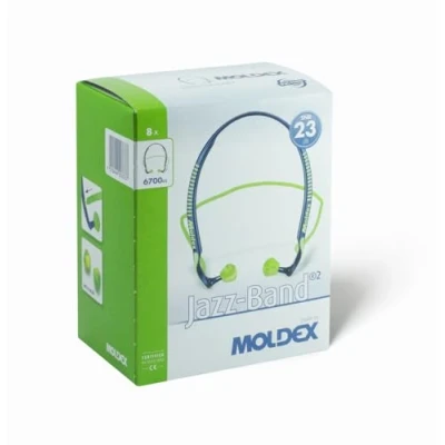 Image de Moldex 6700 Lot de 2 bouchons d&#039;oreille Jazz avec bande SNR 23 dB