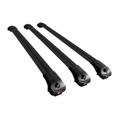 Image de Apline Compatible avec Renault Trafic 2014 2024 Barres de Toit ACE 1 Railing Porte Bagages Voiture 3 BARRAS Noir