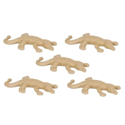 Image de Décopatch AP116Opack Un lot de 5 supports en papier brun pulpé 17,5x11,5x2,8 cm, Salamandre