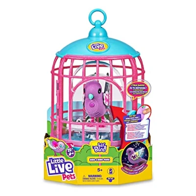 Image de Little Live Pets Cage Interactive avec Plus de 20 Sons et réactions, répétez ce Que Vous Dites, boîte Rangement, pour Enfants à partir 5 Ans, célèbre (LPB15000)