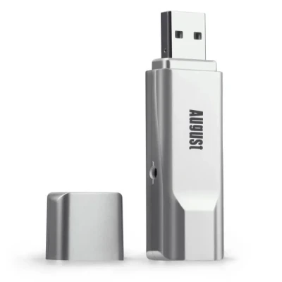 Image de Récepteur TNT USB August DVB T210 Décodeur avec Enregistreur et Antenne, Numérique Terrestre Mini Télévision sur PC T2 MPEG4 Compatible France Belgique Ordinateur Windows 11, 10, 8, 7