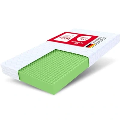 Image de FDM Matelas Mousse PICCHI 160 x 200 cm Épaisseur du 12 dureté H3 (mi Dur) polyuréthanne Réversible Dehoussable Lavable à la Machine.